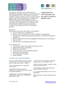 Contracts and Service Level Agreements